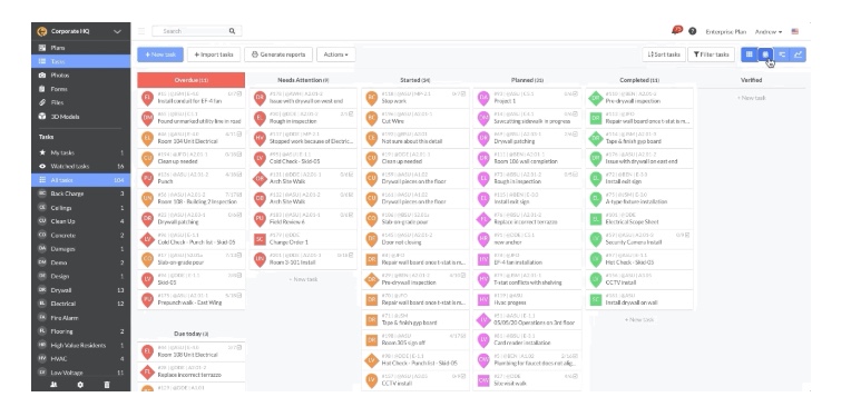 image of task management in Fieldwire